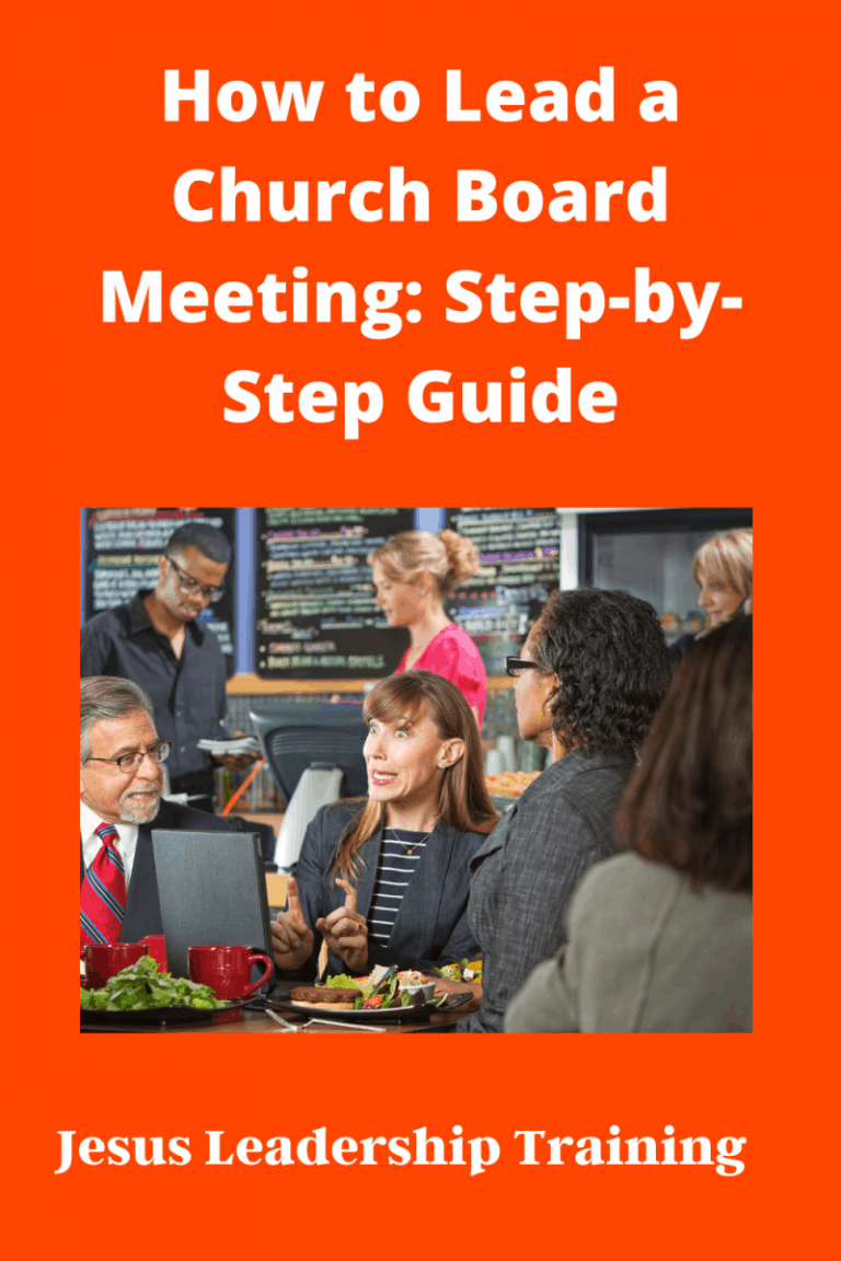 How to Lead a Church Board Meeting Stepbystep Guide Jesus