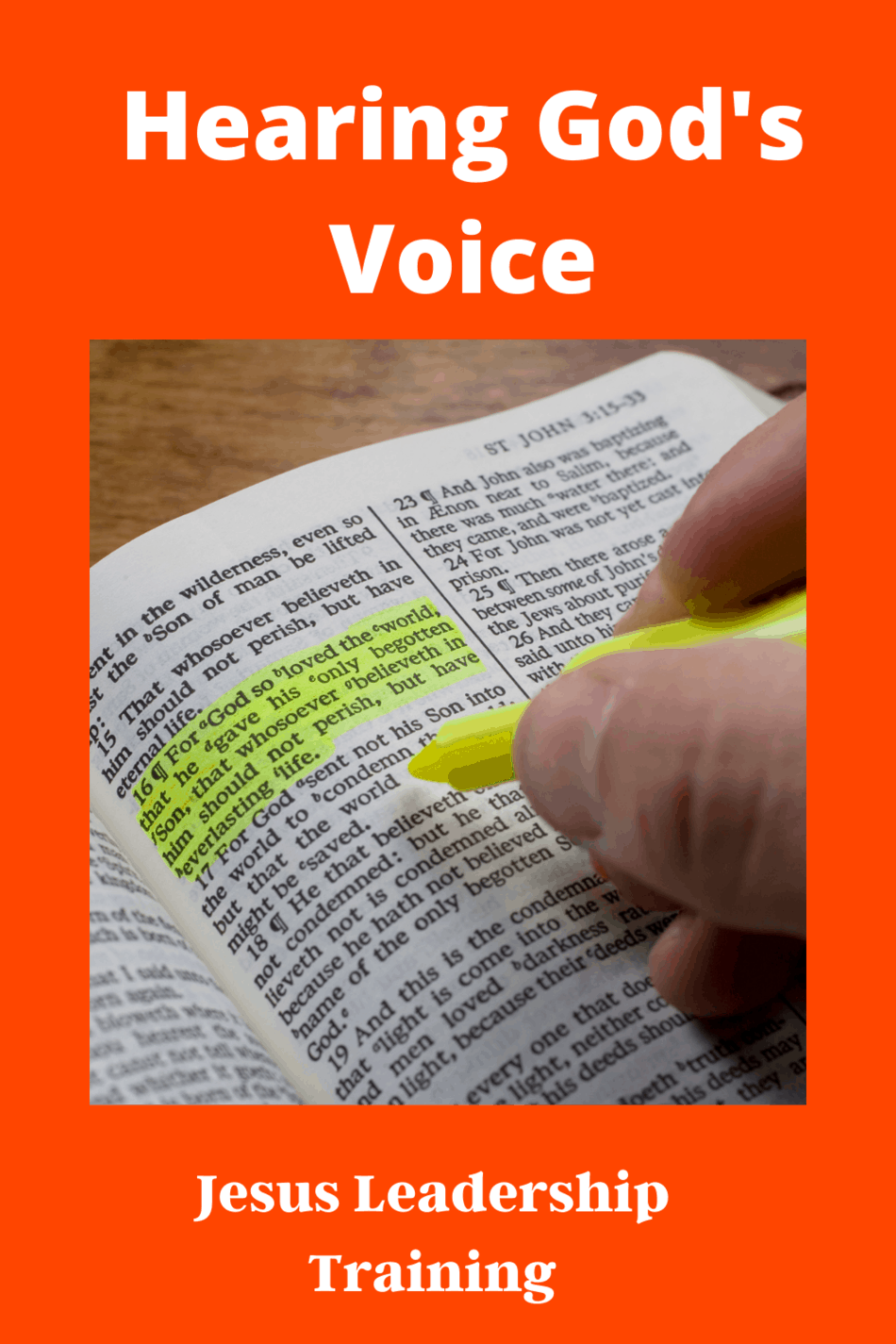 Hearing God’s Voice – Jesus Leadership Training