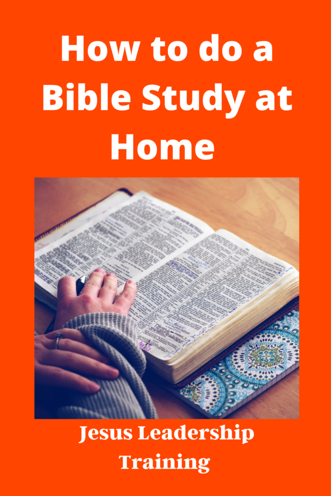 How to do a Bible Study at Home