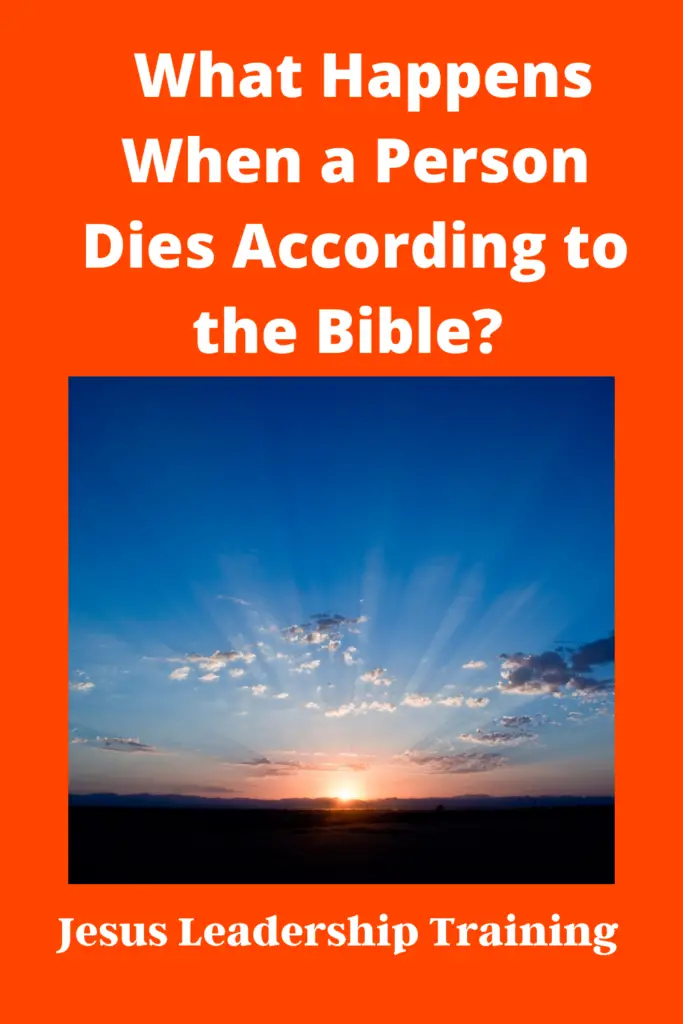 What Happens When a Person Dies According to the Bible A Study of Death Resurrection Pinterest Pin 1000 × 1500