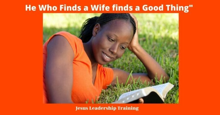 He Who Finds a Wife finds a Good Thing 2