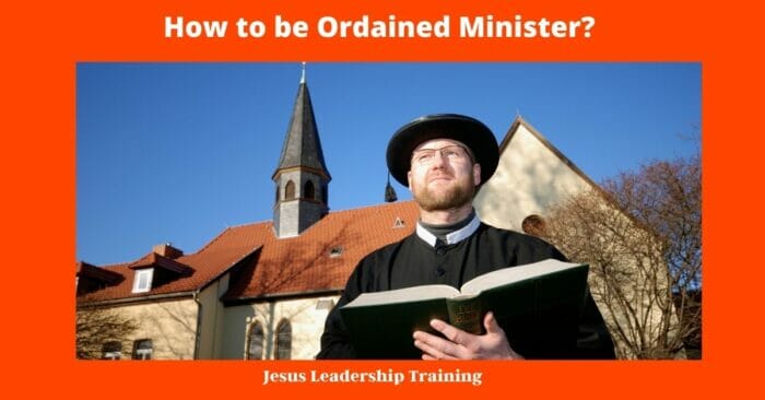 How to be Ordained Minister 1