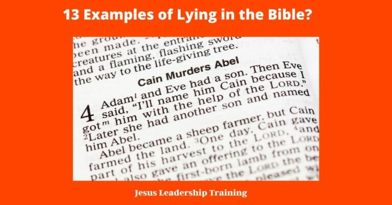 13 Examples of Lies in the Bible?