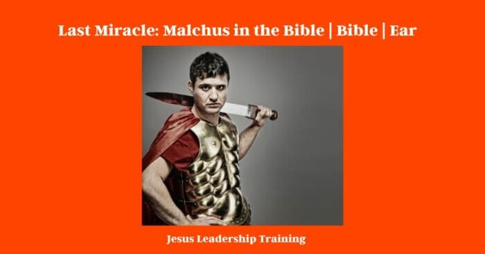 Last Miracle: Malchus in the Bible | Bible | Ear