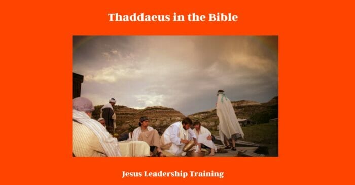 Thaddaeus in the Bible