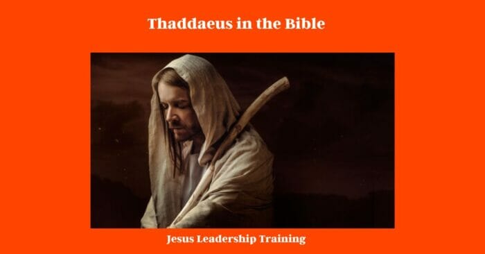 Thaddaeus in the Bible