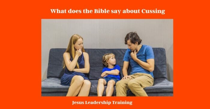 What does the Bible say about Cussing