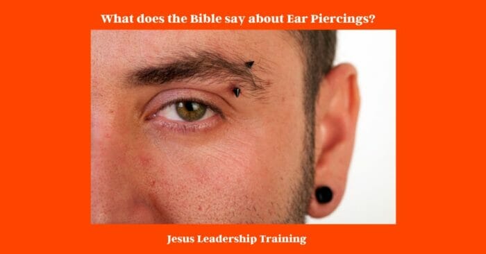 What does the Bible say about Ear Piercings KJV (2024) ✨???? 6 What does the Bible say about Ear Piercings?