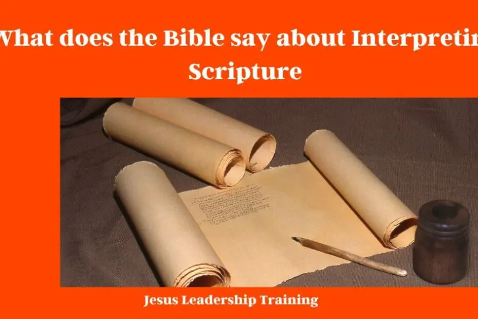 In order to understand what the Bible says about interpreting Scripture, it is important to first understand what Scripture is. The Bible is a collection of 66 books, divided into two sections: the Old Testament and the New Testament. These books were written over a period of approximately 1500 years by 40 different authors. Despite this diversity, the Bible contains a unified message. This message is about God’s plan for salvation, and it is this message that we are to interpret when we read the Bible. In 2 Timothy 3:16-17, we are told that “all Scripture is breathed out by God and profitable for teaching, for reproof, for correction, and for training in righteousness, that the man of God may be competent, equipped for every good work.” This passage tells us that Scripture is inspired by God and that it is useful for teaching us about right and wrong. It also tells us that we need to be careful in our interpretation of Scripture, because our interpretation will impact how we live our lives. There are many ways to interpret Scripture, but there are also some principles that should guide our interpretation. First, we should interpret Scripture in its context. This means understanding who wrote the passage, when it was written, and what the surrounding passages say. Second, we should let Scripture interpret itself. This means looking at other passages that address the same topic to see how they shed light on the passage we are interpreting. And finally, we should interpret Scripture with humility. This means acknowledging that our interpretation may not be perfect and being open to changing our minds if we encounter new evidence. By following these principles, we can ensure that our interpretation of Scripture is faithful to the text and helpful in our daily lives.