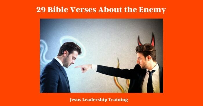 There are many Bible verses that reveal who the enemy is. Satan is known as the roaring lion who seeks to devour (1 Peter 5:8). He is also known as the prince of the power of the air and the spirit that now works in the children of disobedience (Ephesians 2:2). The Bible also calls him the evil one, the tempter, and the father of lies (Matthew 13:19; 1 John 3:8; John 8:44). However, we also see in Scripture that Satan is a defeated foe. In Colossians 2:15, we read that Christ has disarmed him. And in Revelation 12:11, we see that Jesus has overcome him by His blood. So, though Satan is our enemy, we need not fear. For we know that greater is He who is in us than he who is in the world (1 John 4:4).