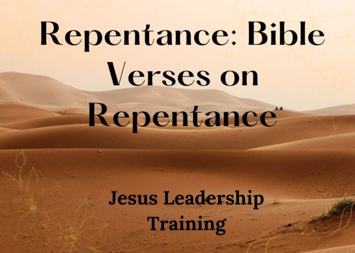 Repentance: Bible Verses on Repentance