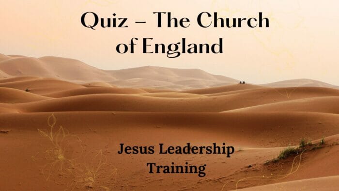 Quiz - The Church of England