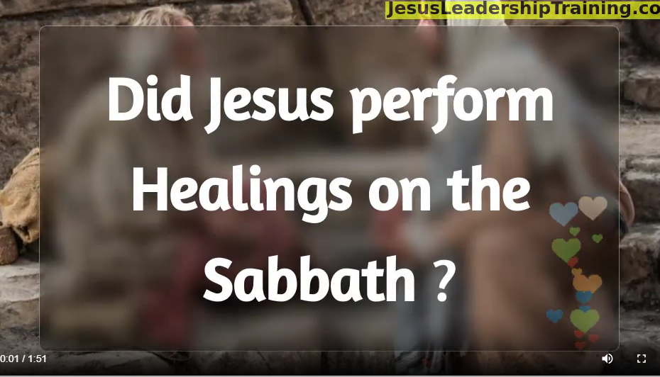 Did jesus Perform Healings on the Sabbath