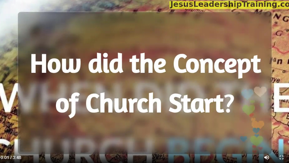 How did the concept of church start