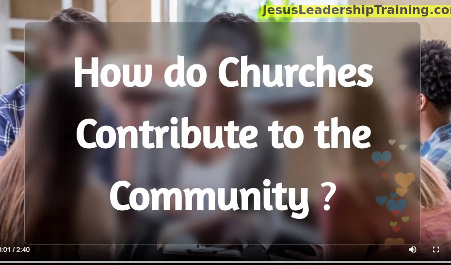 How do churches contribute to the community