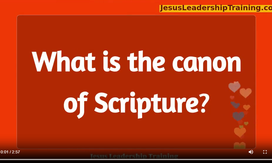 what is the canon of scripture