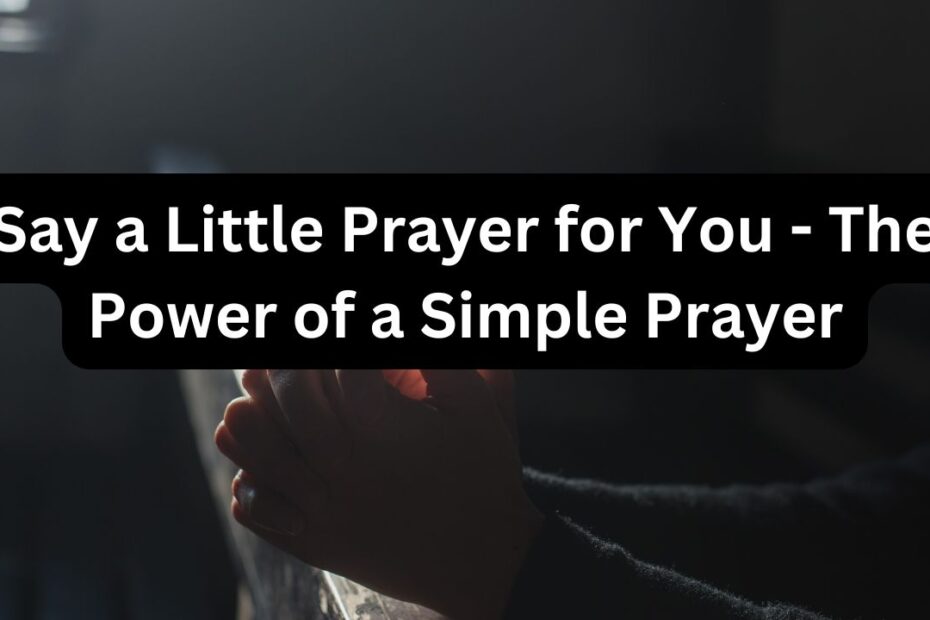 Prayer for you